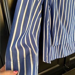 Jcrew size 10 blue with white stripes